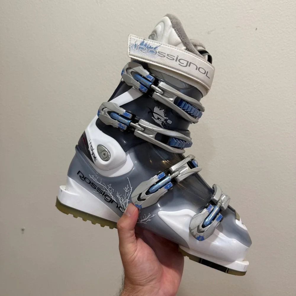 Rossignol Cockpit Soft 8 Womens Downhill Ski Boots White Grey 25.5 298mm